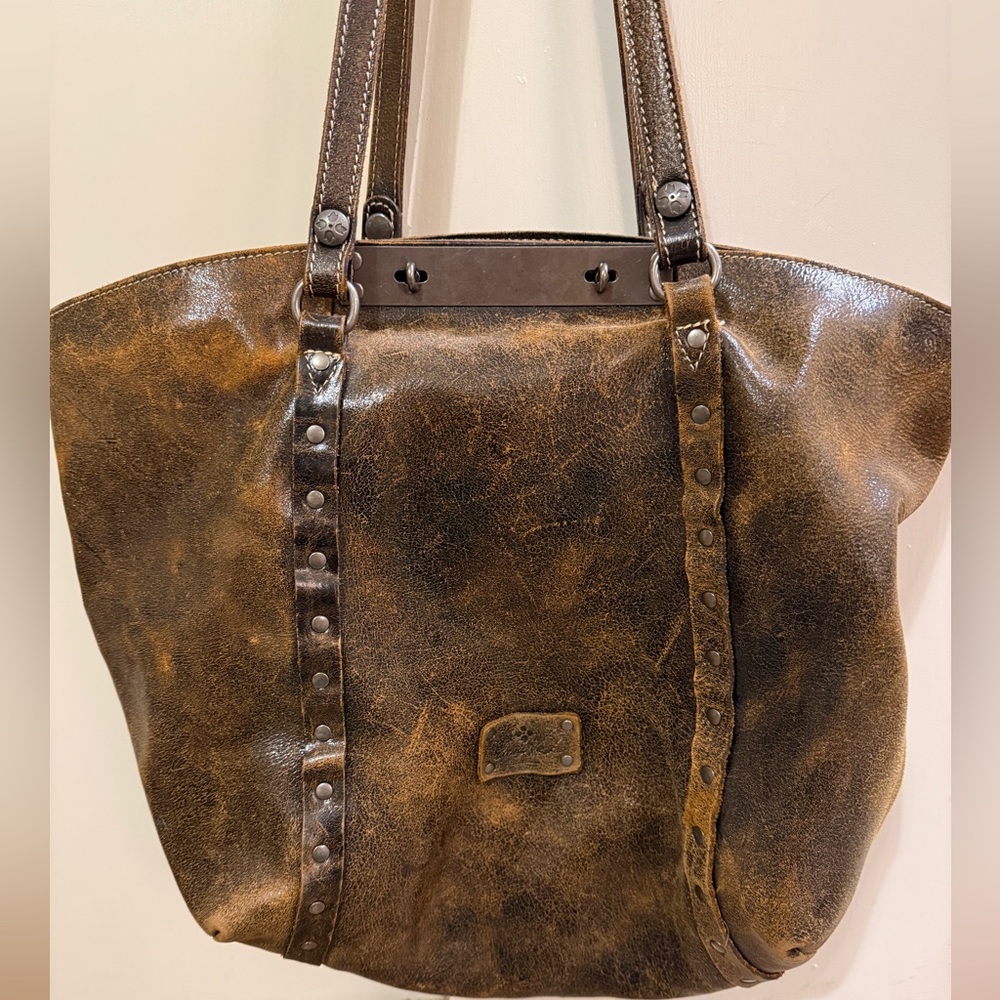 Brown Leather Tote Bag